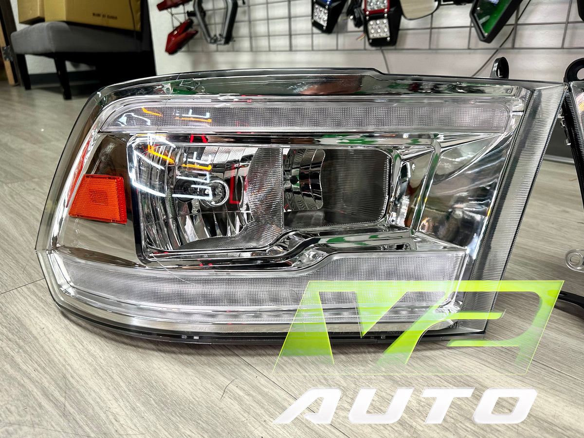 09-18 Dodge Ram DUAL SEQUENTIAL LED Reflector Headlights