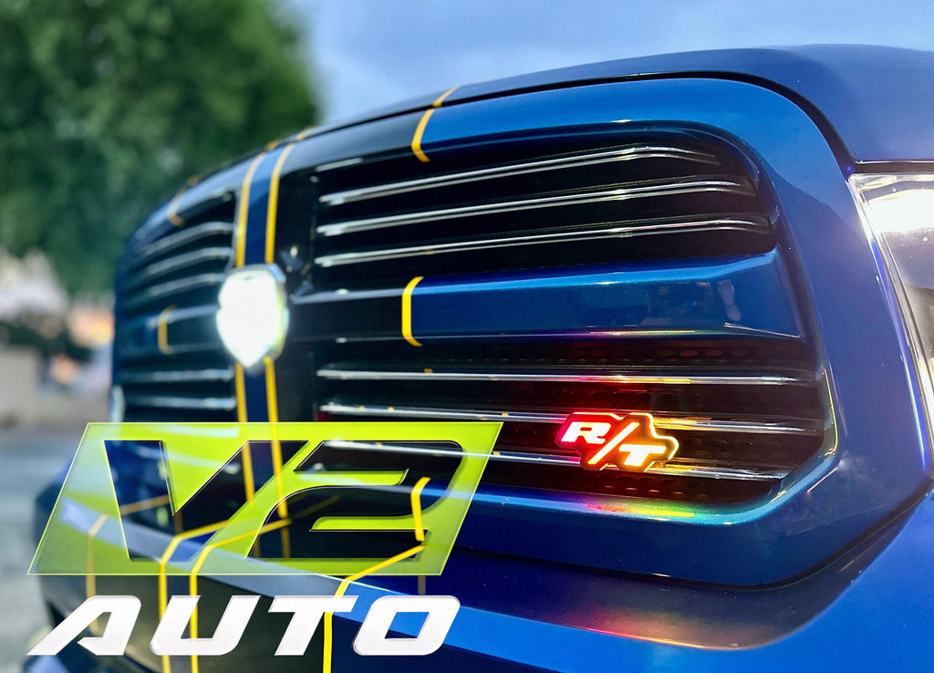 DODGE “RT” LED RGB Bluetooth Color Changing Emblem