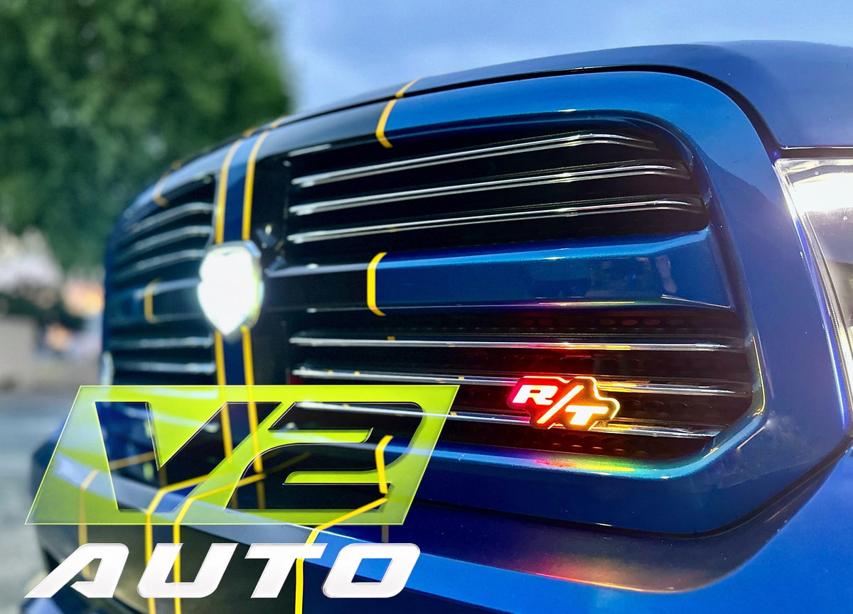 DODGE “RT” LED RGB Bluetooth Color Changing Emblem