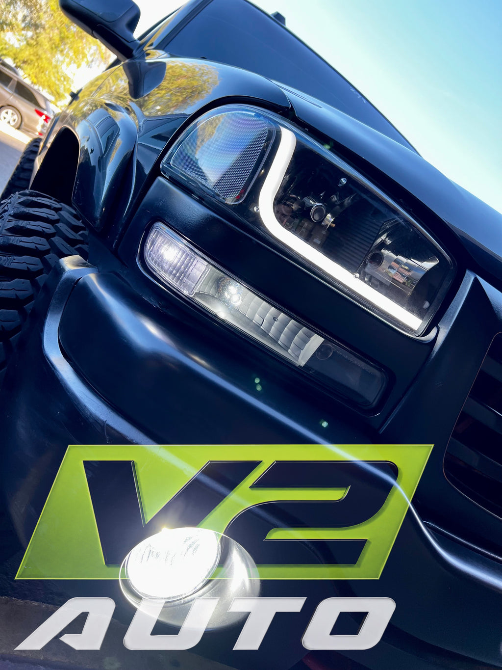 99-06 GMC Sierra Yukon "L Bar" Headlights