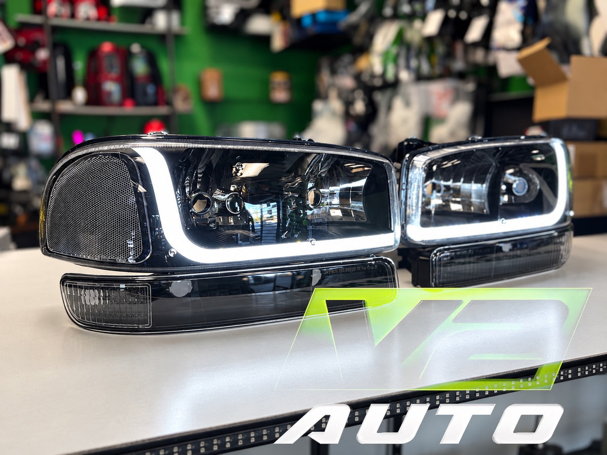 99-06 GMC Sierra Yukon "L Bar" Headlights