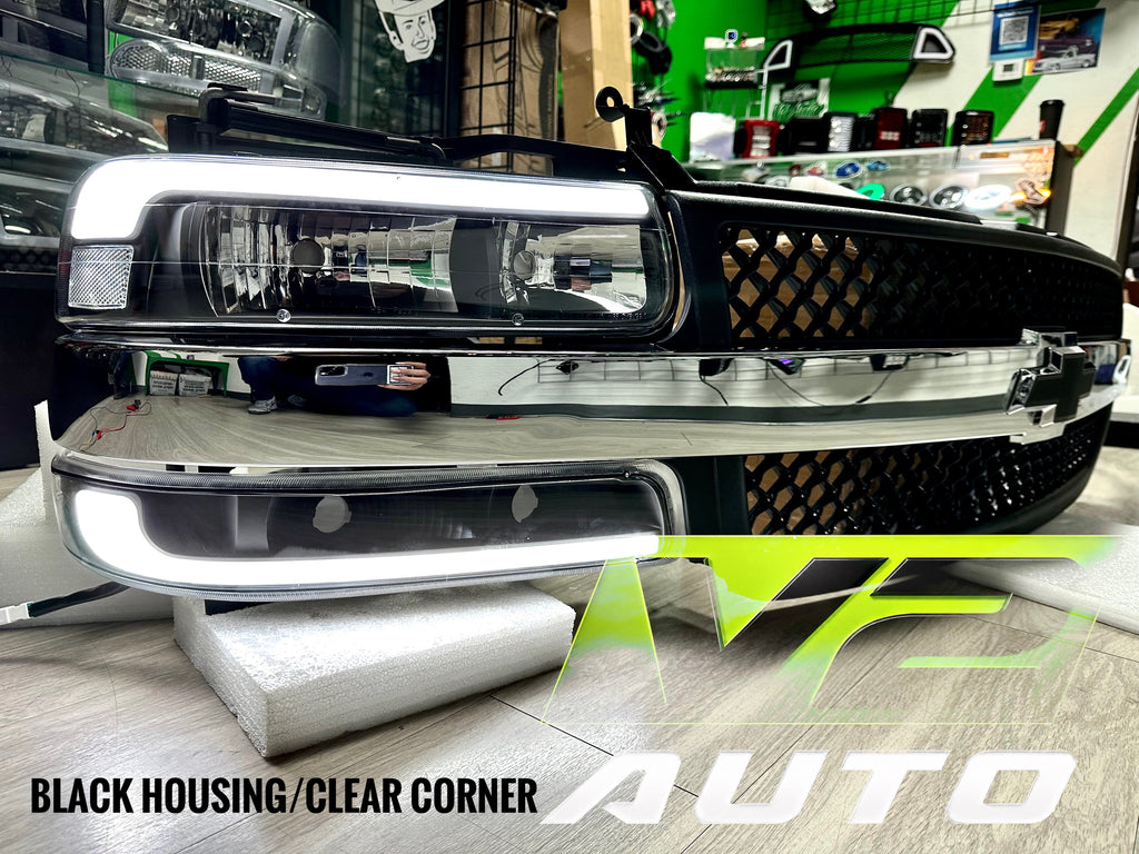 1999-2002 Chevy Silverado / 2000-2006 Tahoe “Big C Bar Gen 2 SWITCHBACK SEQUENTIAL” LED DRL Headlamps