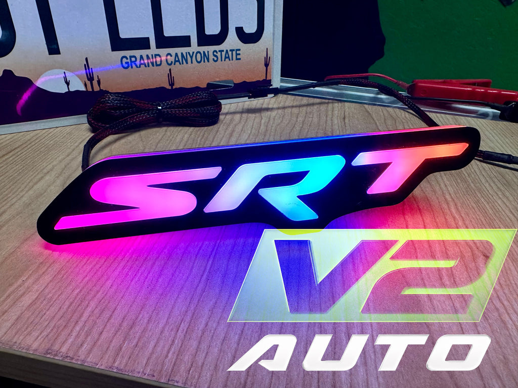 Dodge Jeep Chrysler “SRT”LED RGB Bluetooth Color Changing Emblem