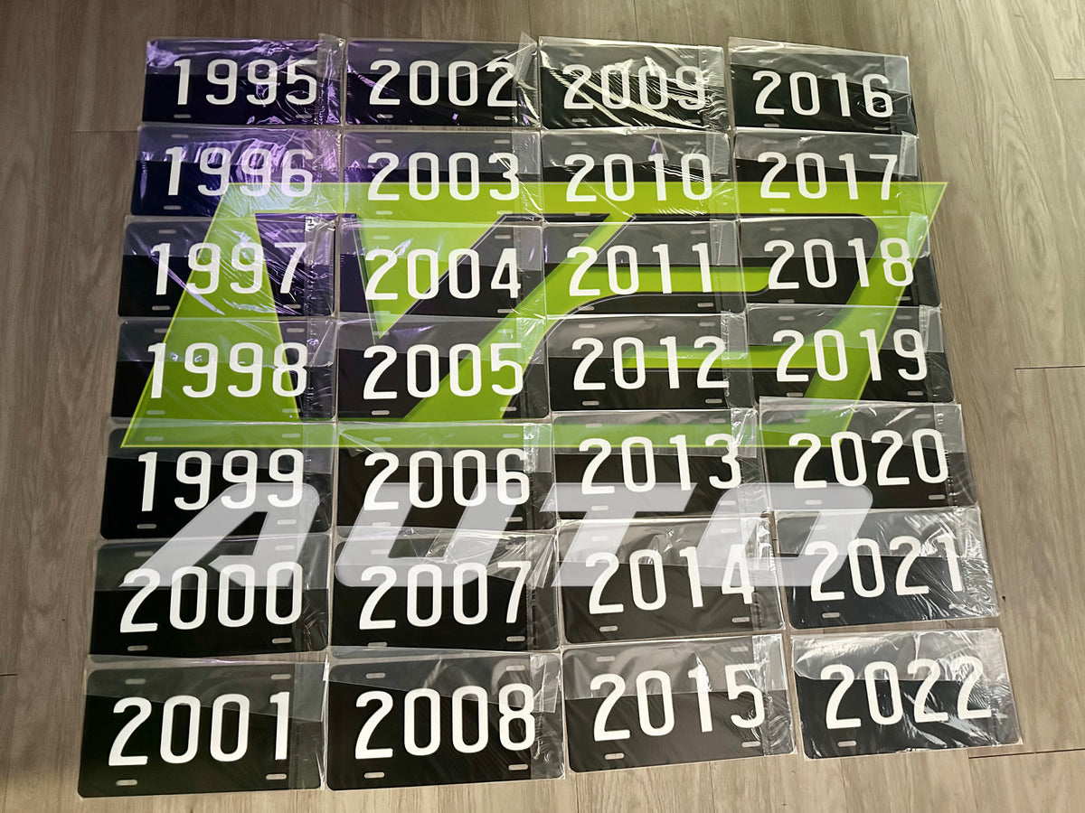 Custom “YEAR” License Plates