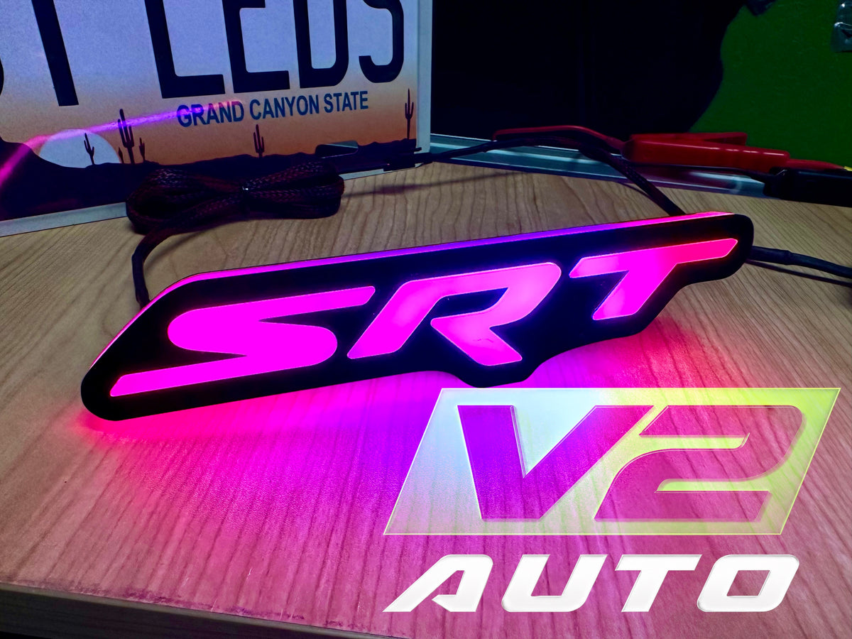 Dodge Jeep Chrysler “SRT”LED RGB Bluetooth Color Changing Emblem