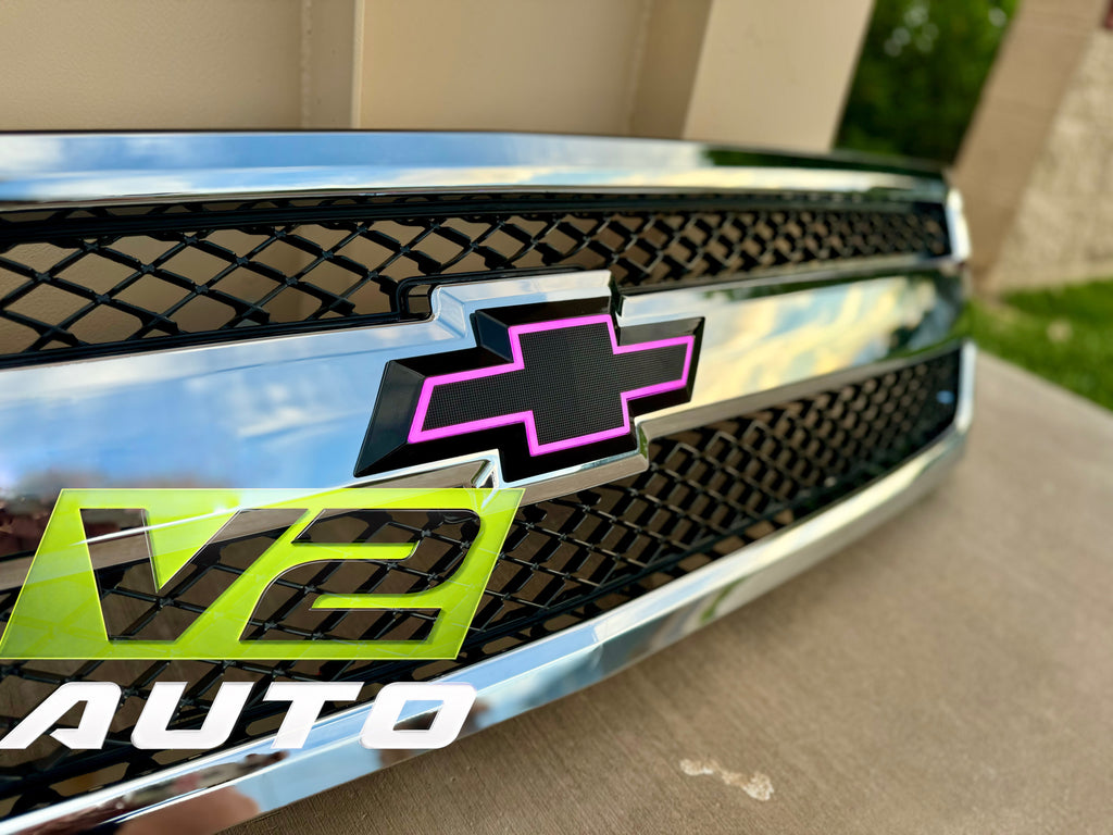 07-13 Chevy Silverado Bluetooth Color Changing LED RGB Bowtie Emblem