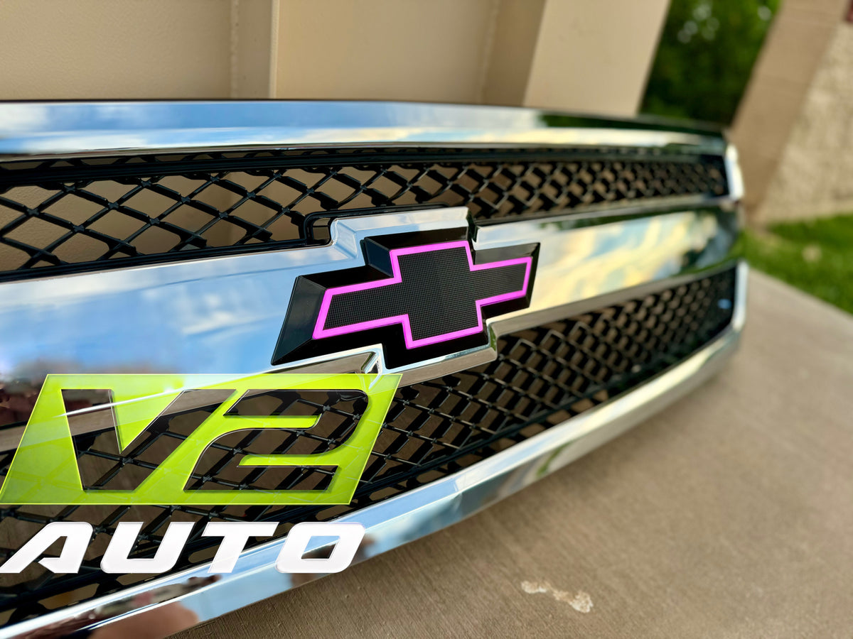 07-13 Chevy Silverado Bluetooth Color Changing LED RGB Bowtie Emblem