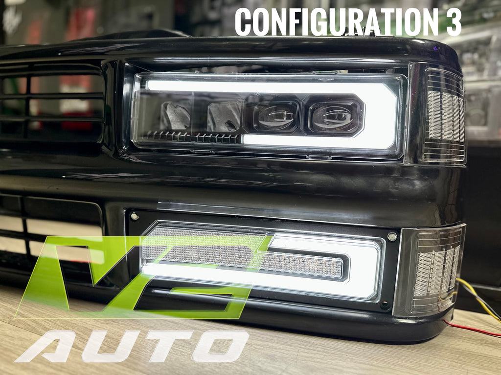 88-98 Chevy Silverado Tahoe Blazer, GMC Sierra Yukon “ALPHA” FULL LED Headlights