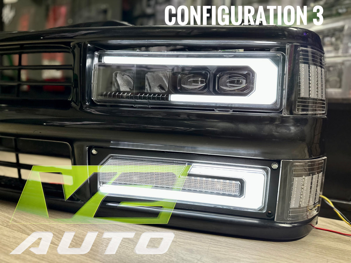 88-98 Chevy Silverado Tahoe Blazer, GMC Sierra Yukon “ALPHA” FULL LED Headlights