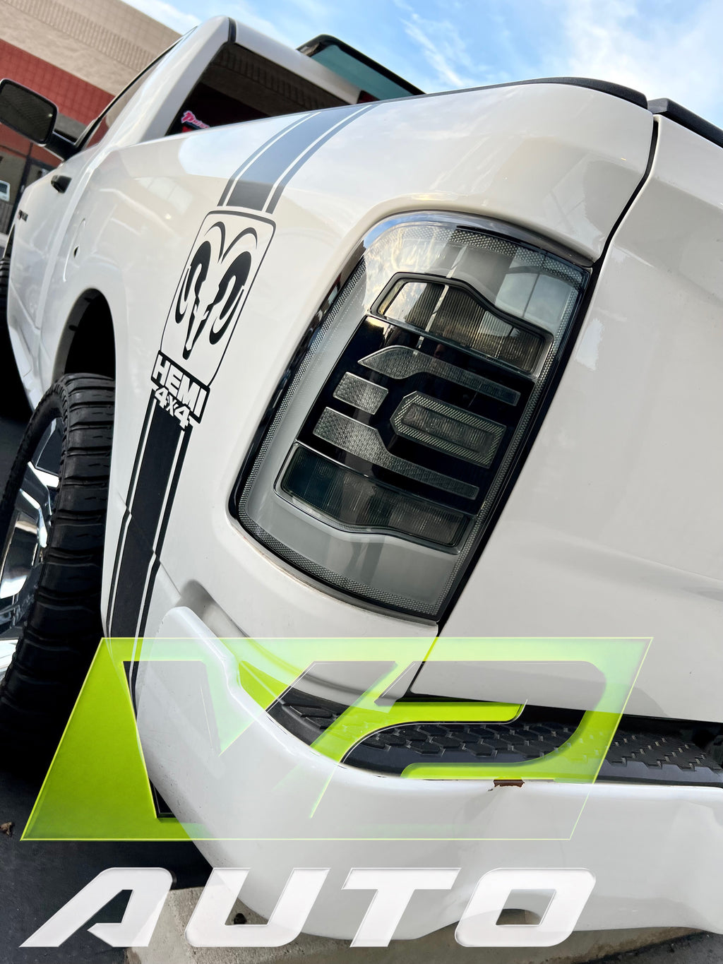 Dodge Ram 2009-2018 "PHANTOM 5th Gen Style" Tail Lamps