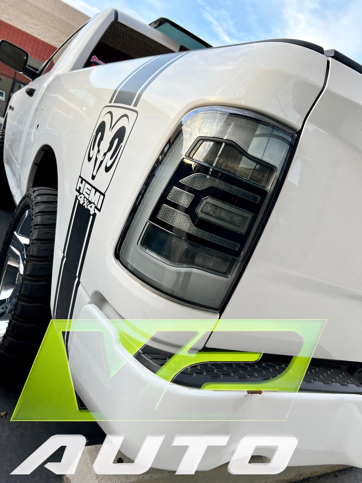 Dodge Ram 2009-2018 "PHANTOM 5th Gen Style" Tail Lamps
