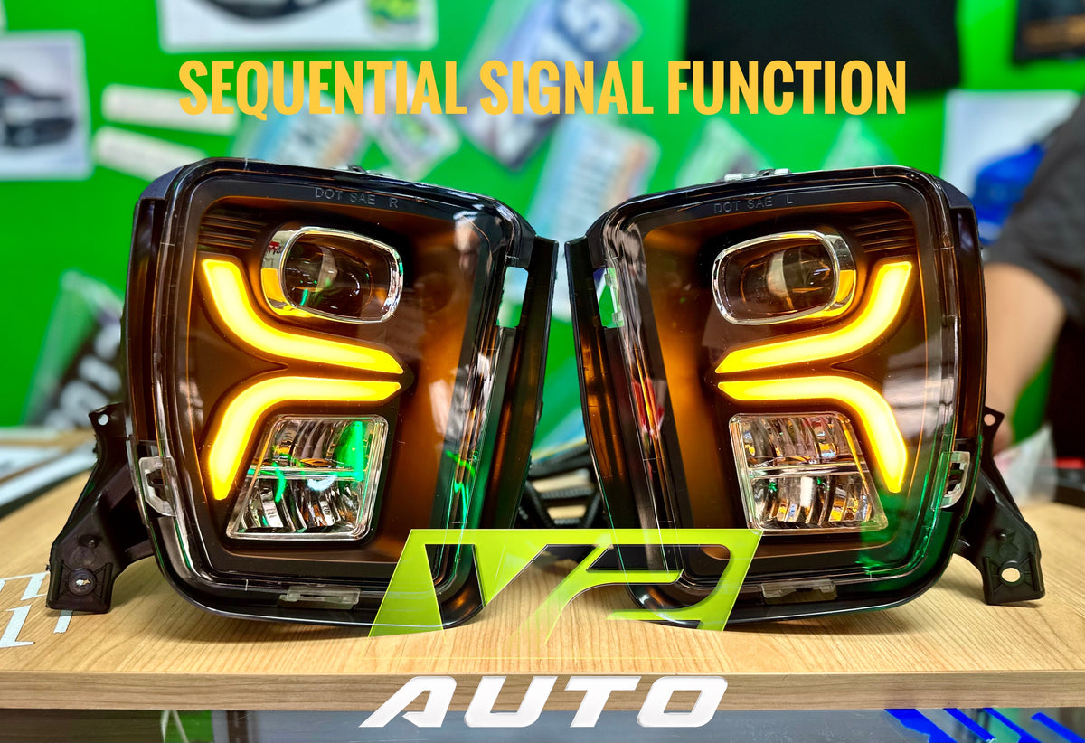13-18 Dodge Ram 1500 “Switchback Sequential Style 2” FULL LED DRL Fog Lamps