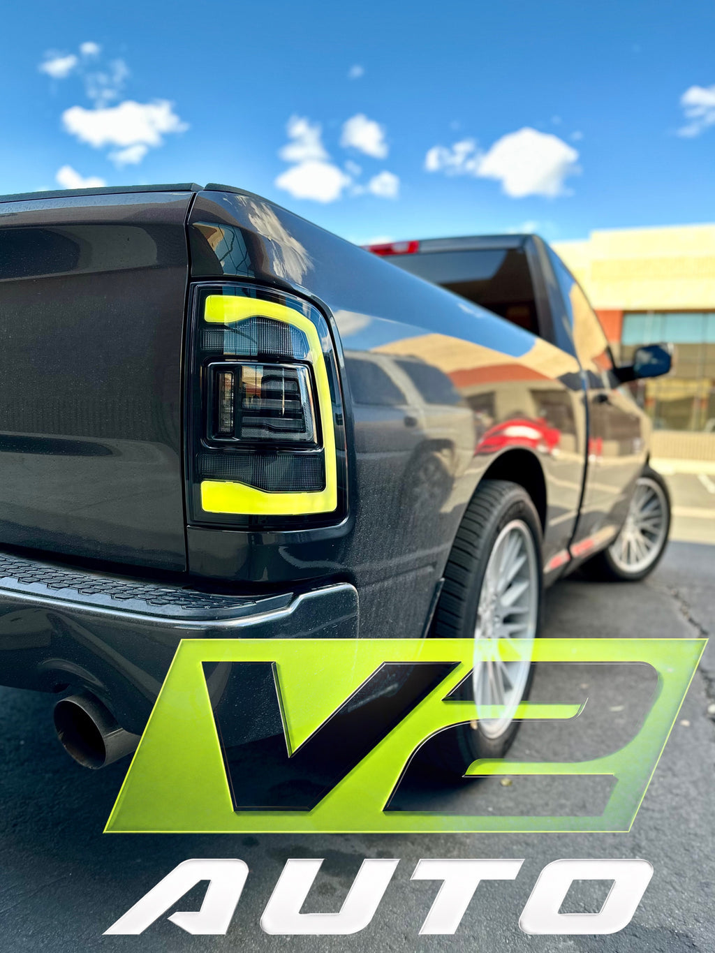 Dodge Ram 2009-2018 "Phantom 2 5th Gen Style RGB Color Changing” Tail Lamps