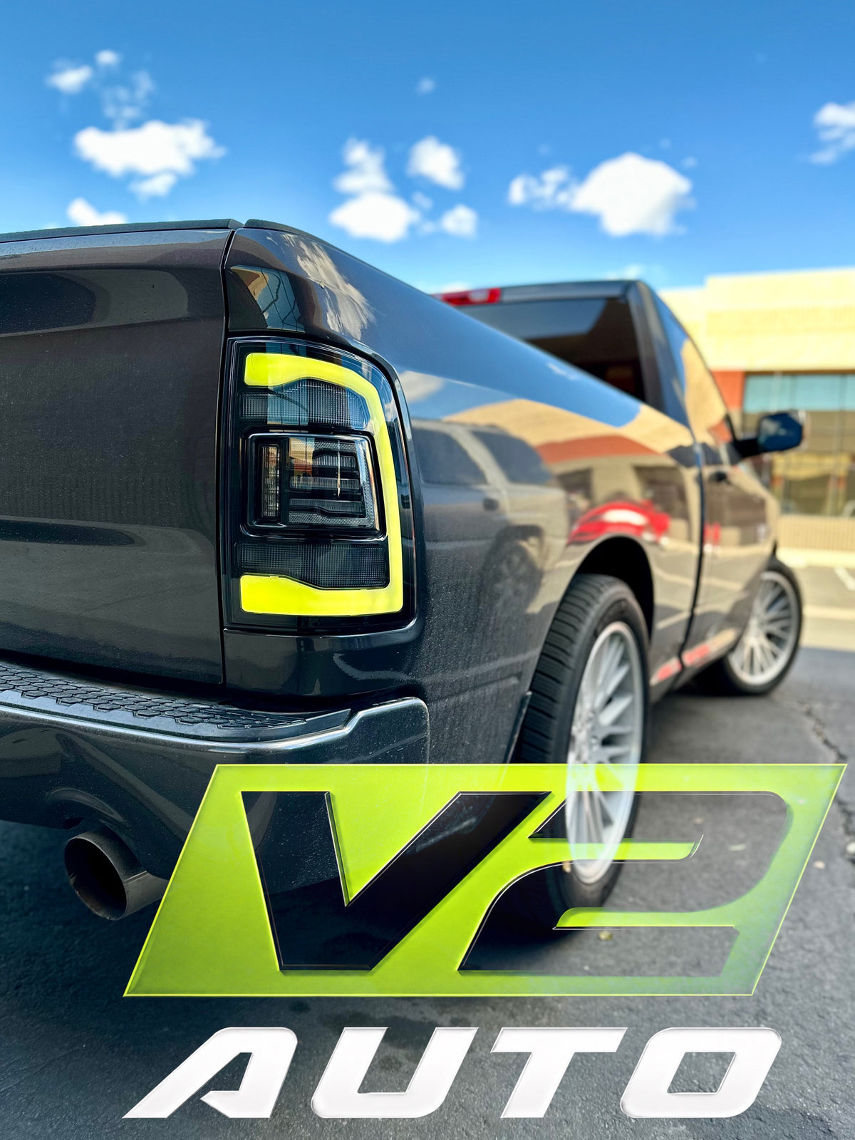 Dodge Ram 2009-2018 "Phantom 2 5th Gen Style RGB Color Changing” Tail Lamps