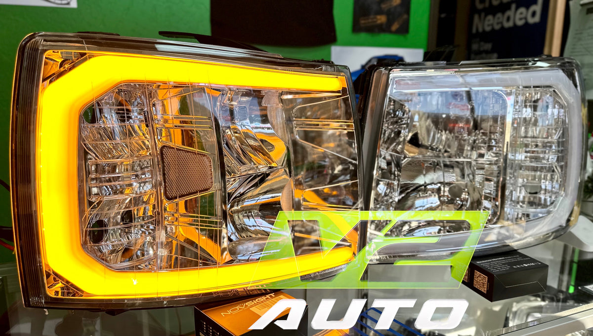 07-13 Chevy Silverado "Switchback Sequential Big C Reflector" Headlights