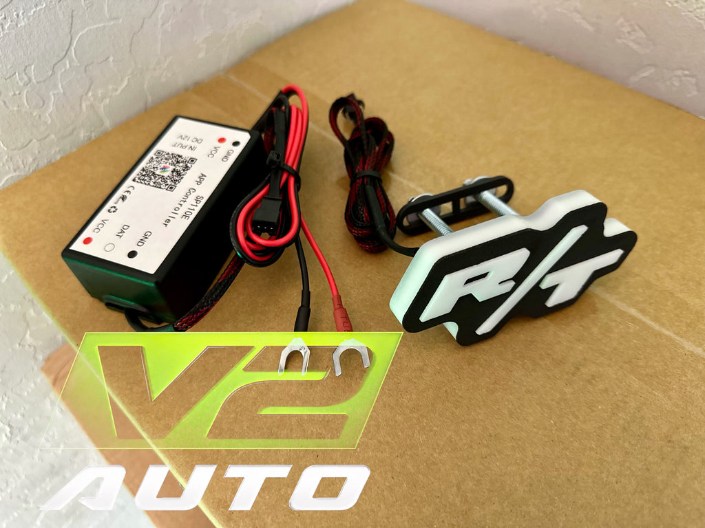 DODGE “RT” LED RGB Bluetooth Color Changing Emblem