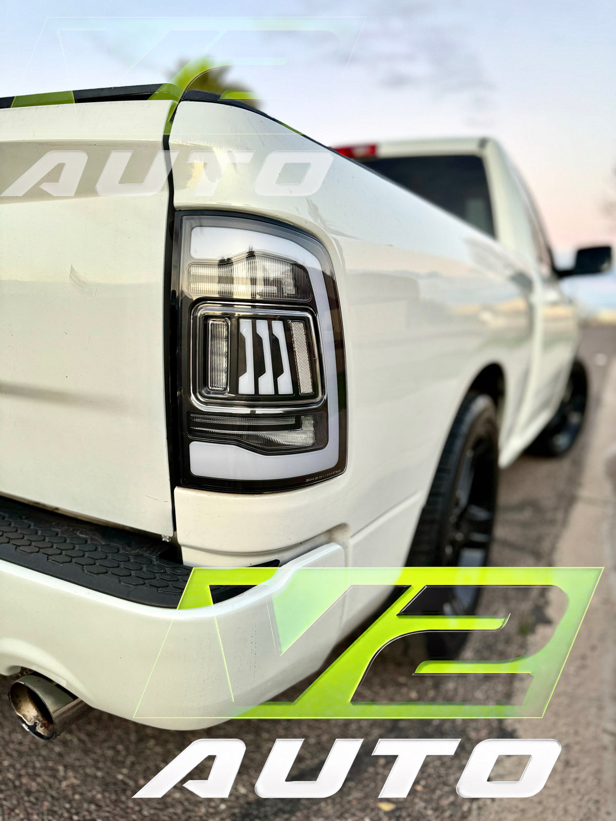 Dodge Ram 2009-2018 "Phantom 3 5th Gen Style SEQUENCE" Tail Lamps