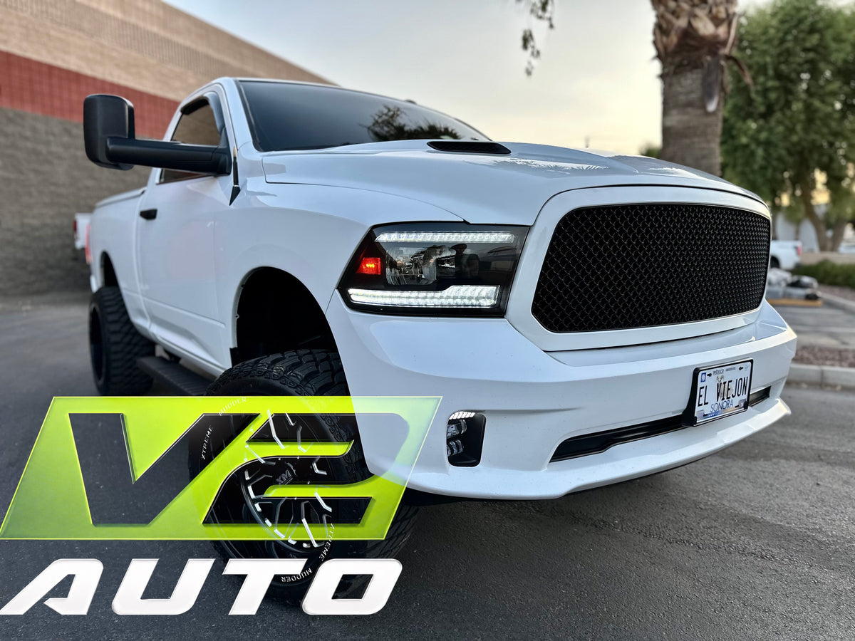 09-18 Dodge Ram DUAL SEQUENTIAL LED Reflector Headlights