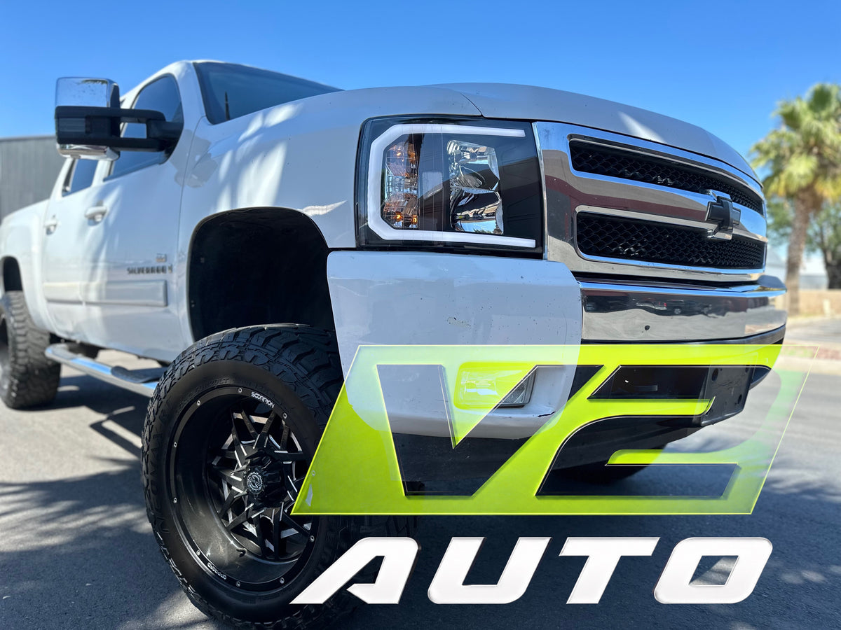 07-13 Chevy Silverado "Switchback Sequential Big C Reflector" Headlights