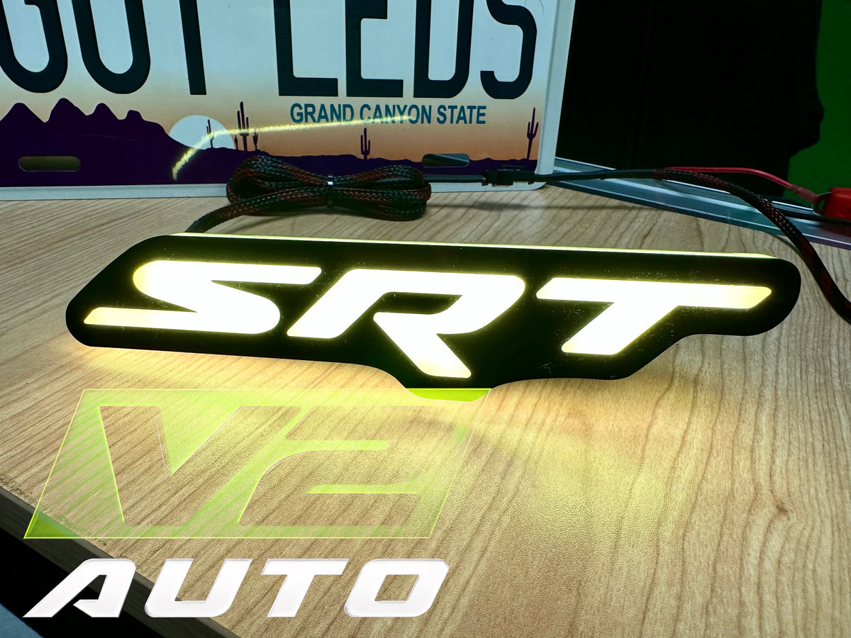 Dodge Jeep Chrysler “SRT”LED RGB Bluetooth Color Changing Emblem