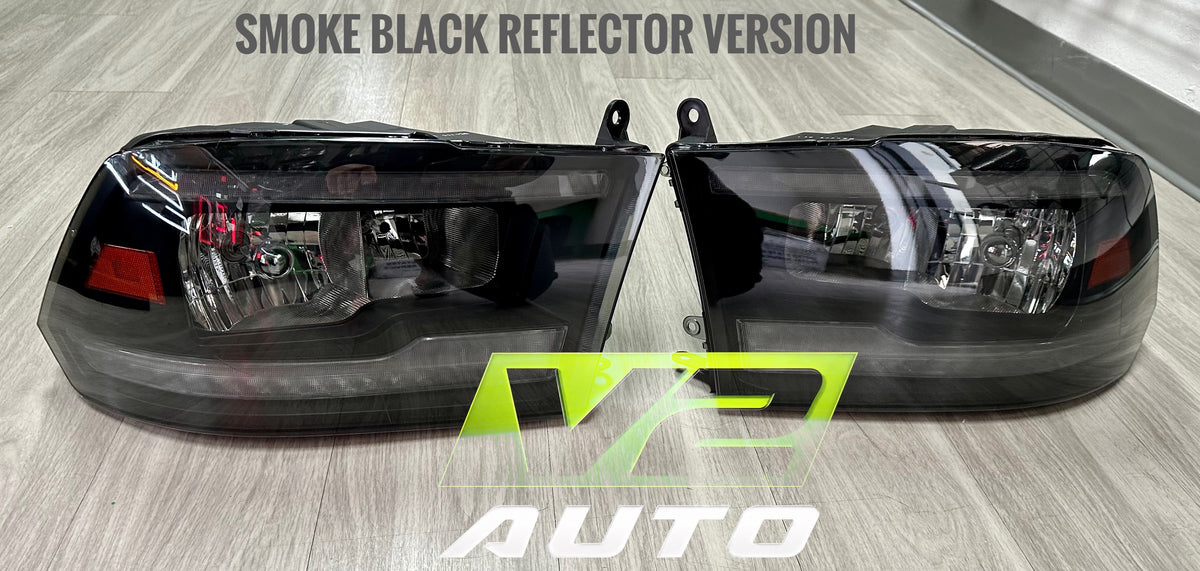 09-18 Dodge Ram DUAL SEQUENTIAL LED Reflector Headlights