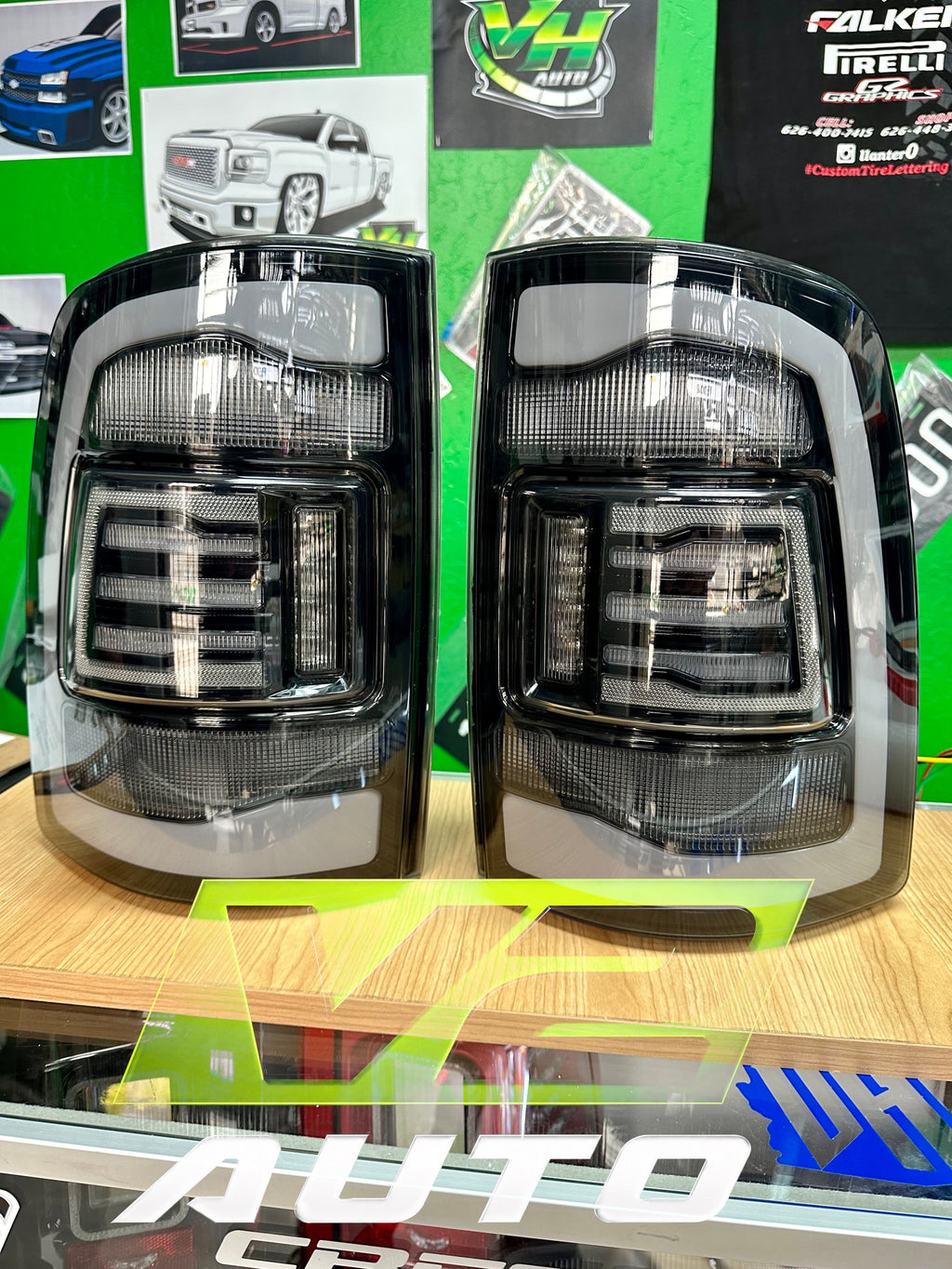 Dodge Ram 2009-2018 "Phantom 2 5th Gen Style RGB Color Changing” Tail Lamps