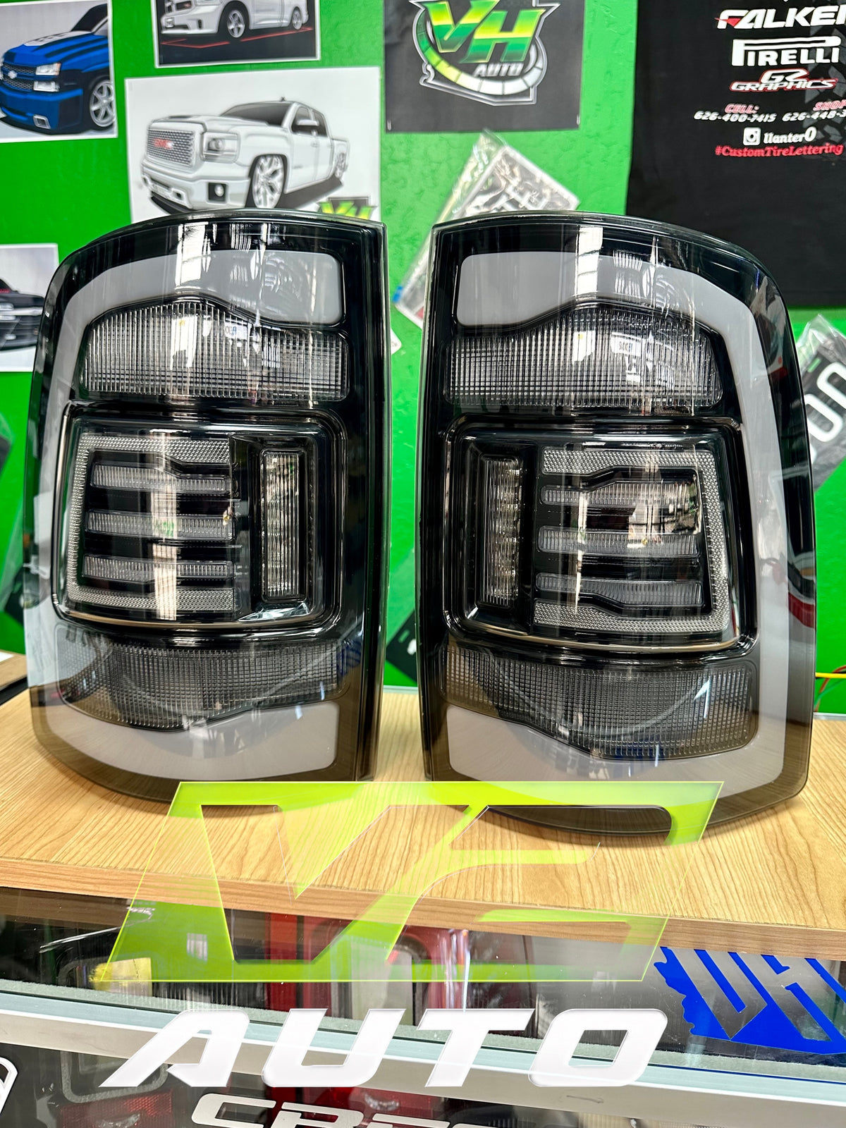 Dodge Ram 2009-2018 "Phantom 2 5th Gen Style RGB Color Changing” Tail Lamps