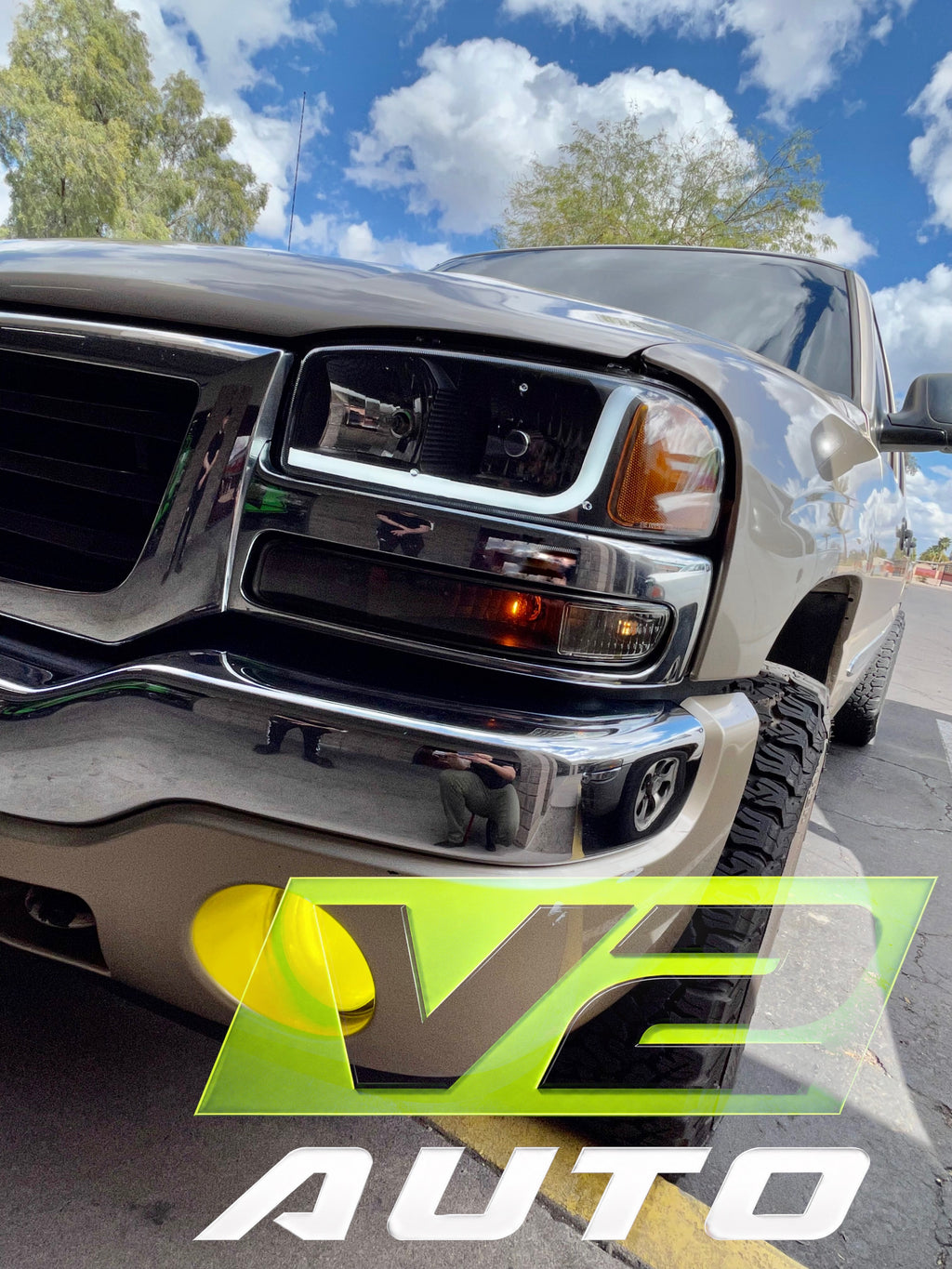 99-06 GMC Sierra Yukon "L Bar" Headlights