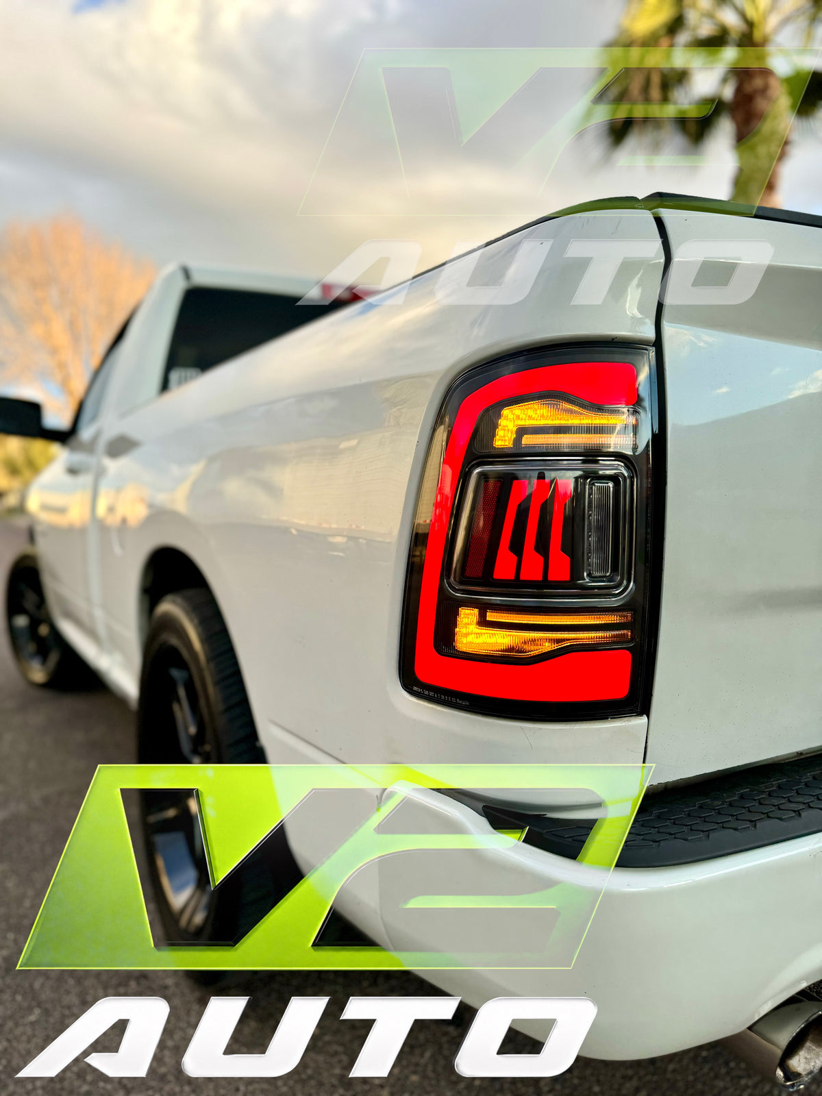 Dodge Ram 2009-2018 "Phantom 3 5th Gen Style SEQUENCE" Tail Lamps