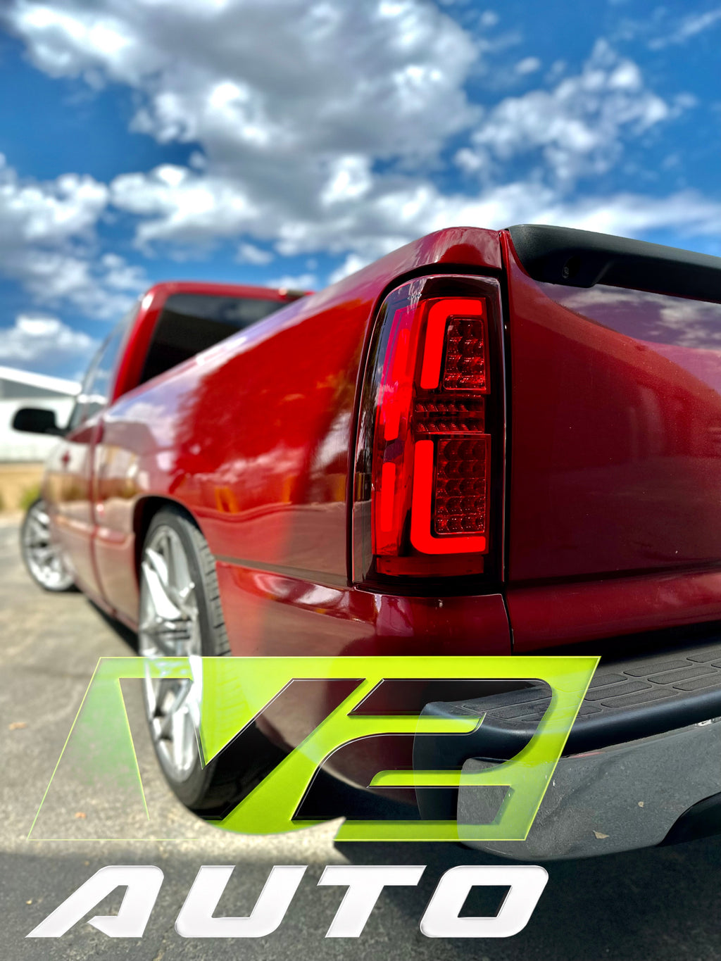 1999-2006 Chevy Silverado GMC Sierra LED “Big C” Bar Tail Lamps