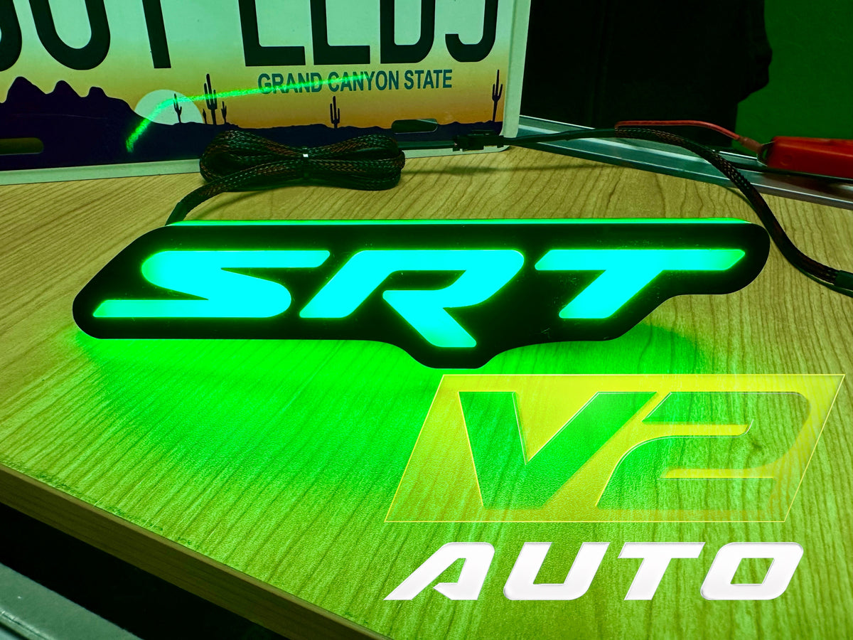 Dodge Jeep Chrysler “SRT”LED RGB Bluetooth Color Changing Emblem