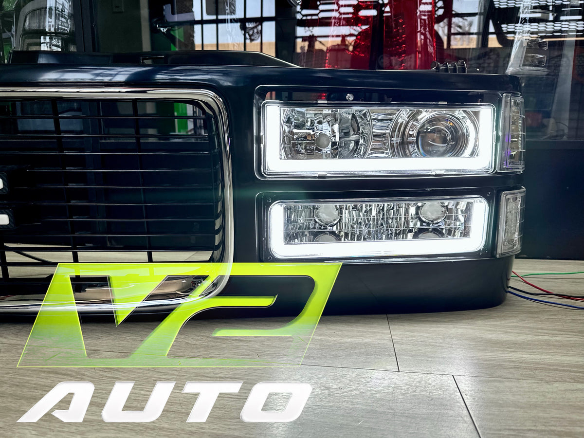 88-98 Chevy Silverado Tahoe Blazer, GMC Sierra Yukon LED “Projector U” Bar Headlights