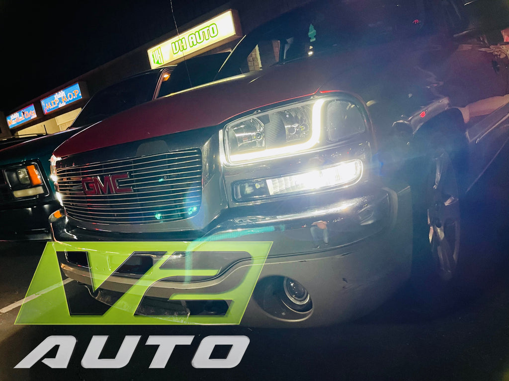 99-06 GMC Sierra Yukon "L Bar" Headlights