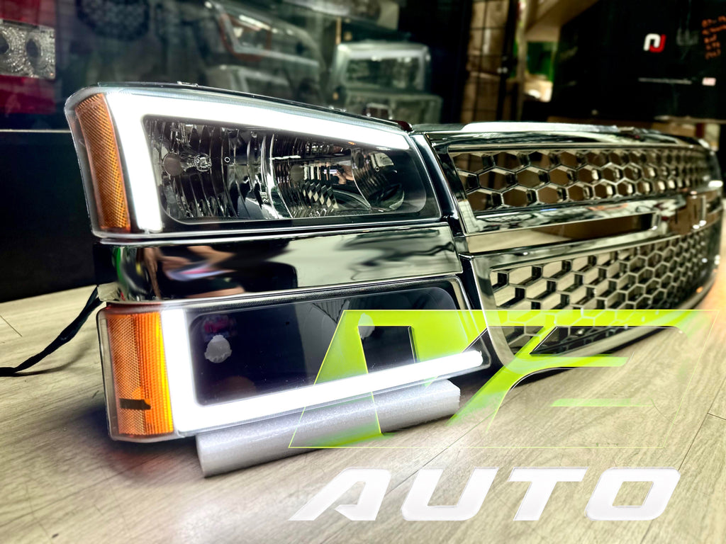 2003-2006 Chevy Silverado “Big C SWITCHBACK SEQUENTIAL” LED DRL Headlamps