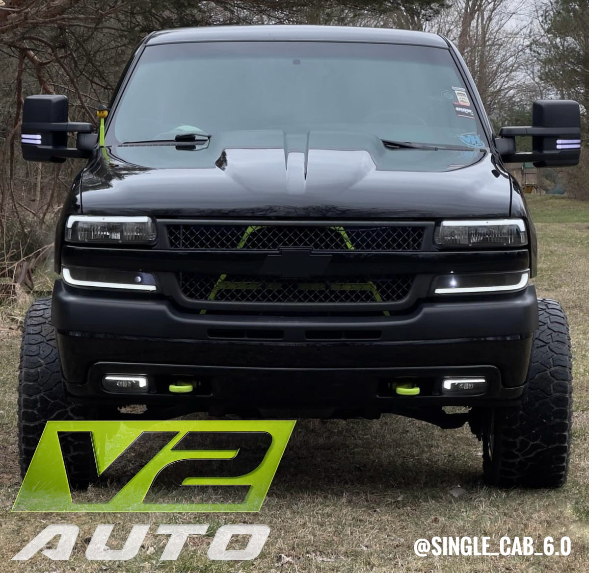 99-02 Chevy Silverado 00-06 Tahoe LED DRL Fog Lamps