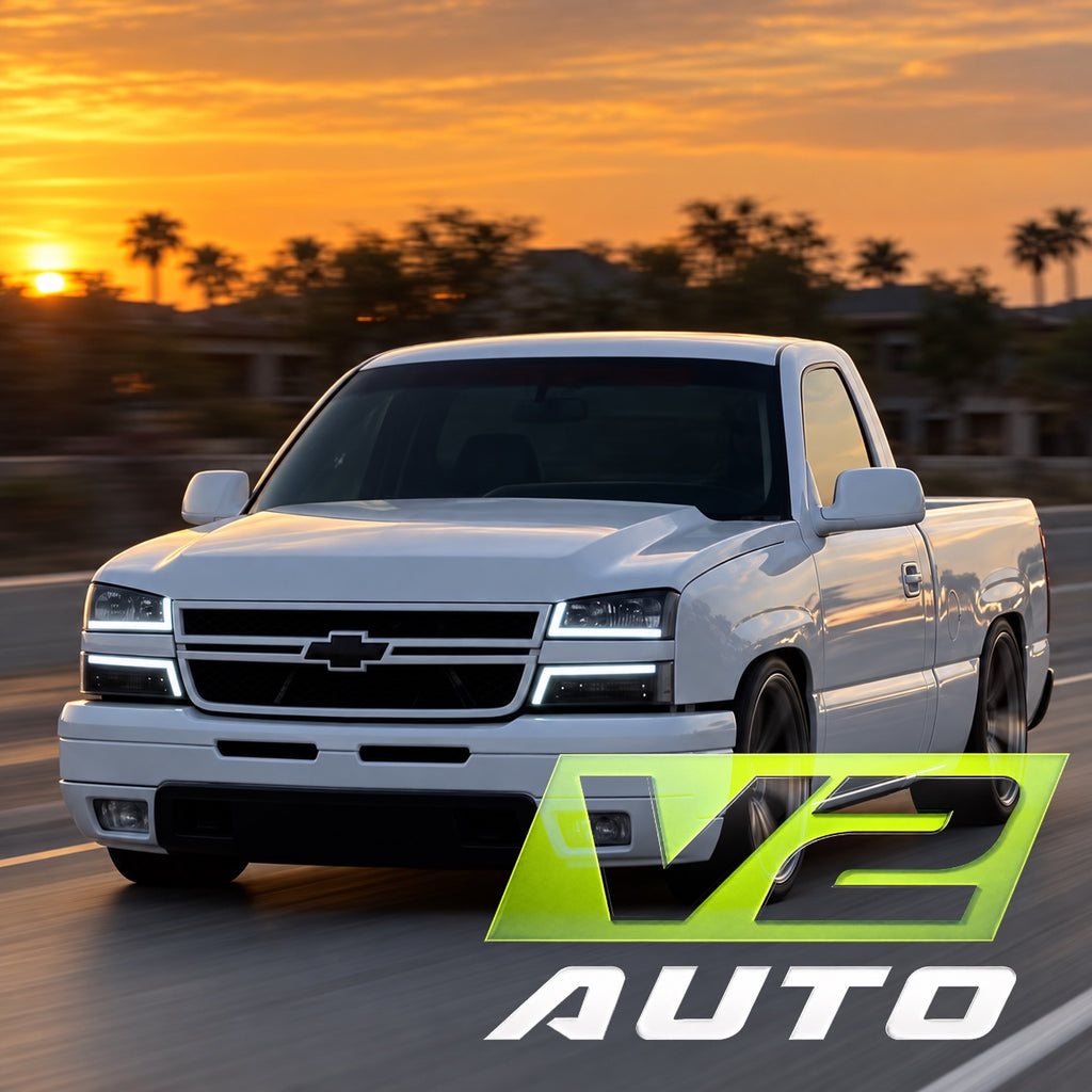 2003 - 2006 Chevy Silverado LED DRL "HD LTZ” Bar Headlamps