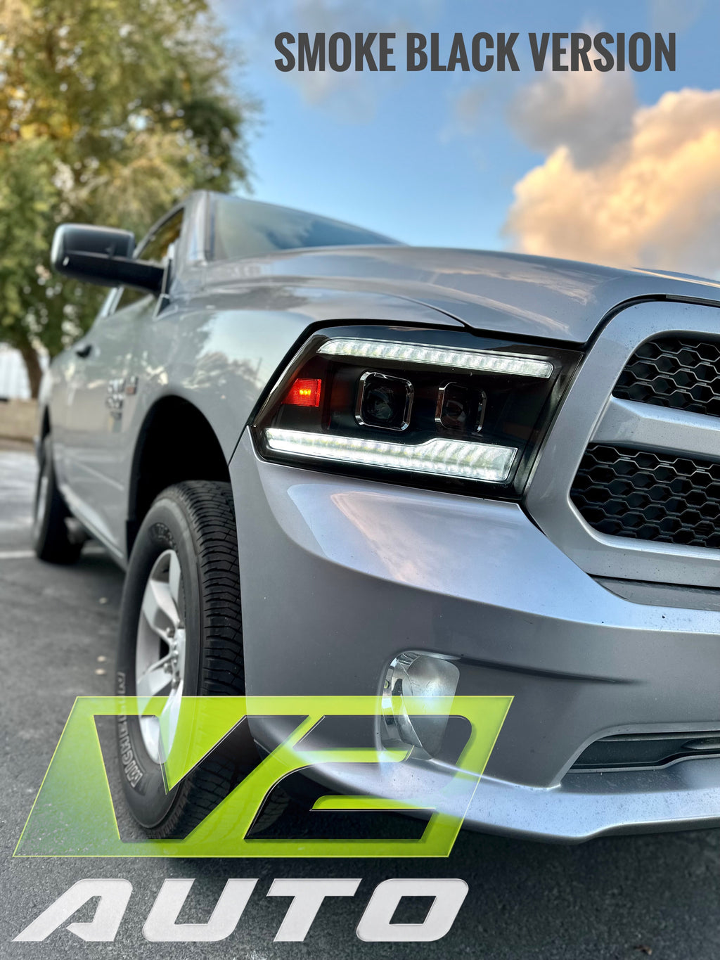 09-18 Dodge Ram DUAL SEQUENTIAL LED Projector Headlights