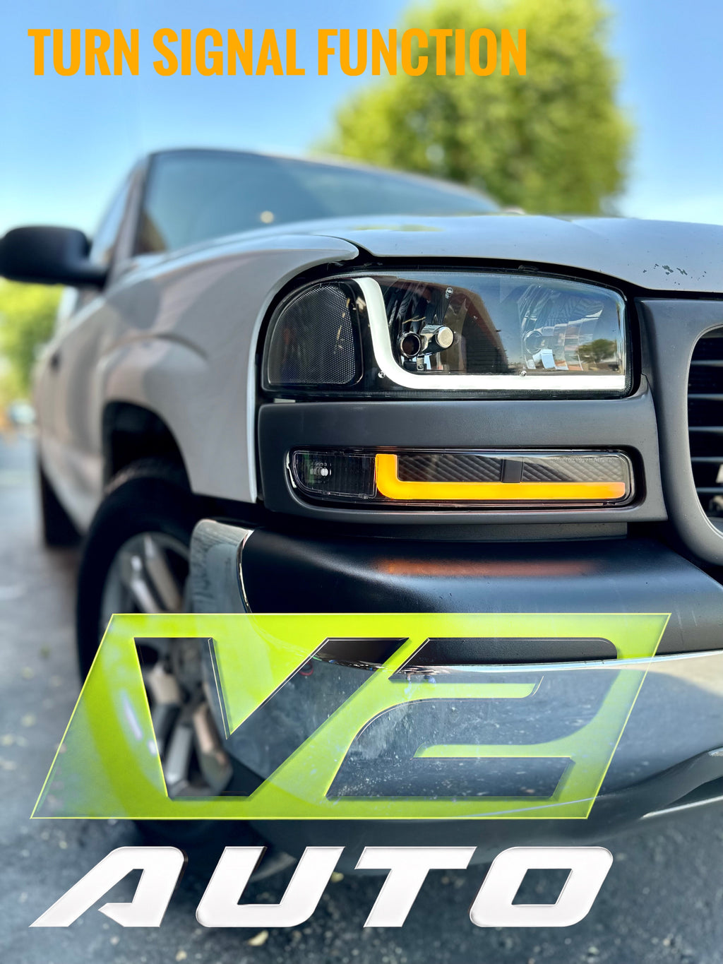 99-06 GMC Sierra Yukon "Double L Bar Switchback" Headlights