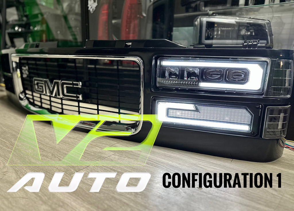 88-98 Chevy Silverado Tahoe Blazer, GMC Sierra Yukon “ALPHA” FULL LED Headlights