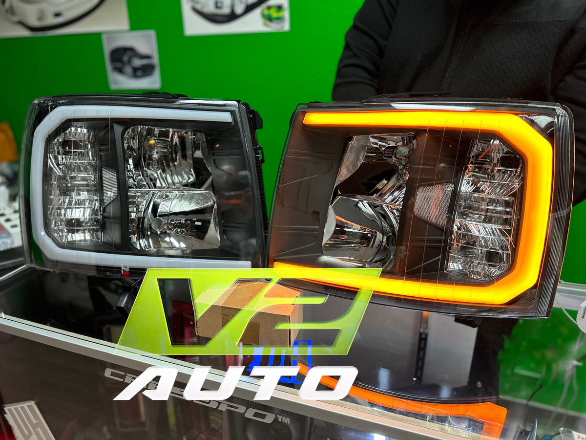 07-13 Chevy Silverado "Switchback Sequential Big C Reflector" Headlights