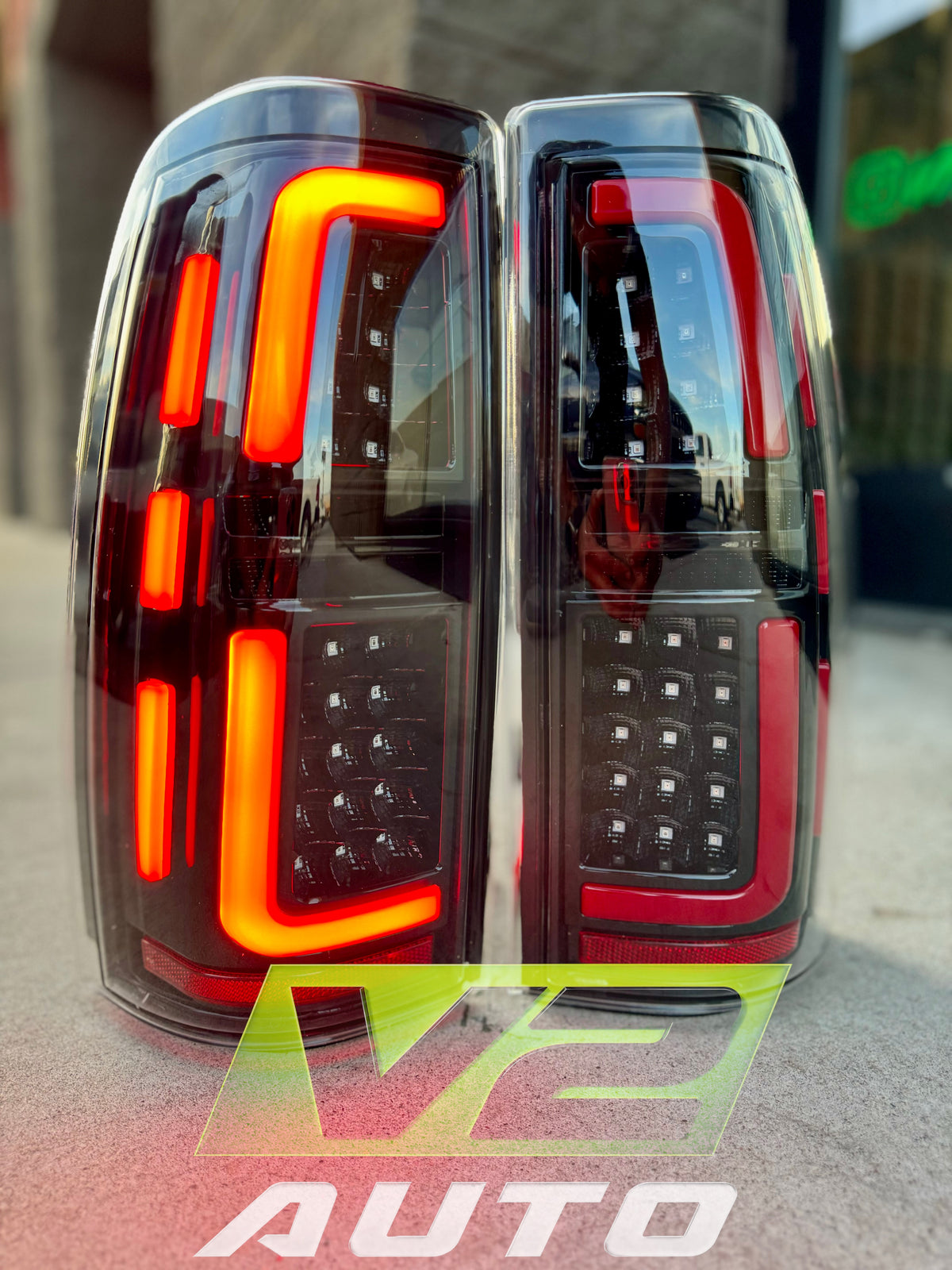 1999-2006 Chevy Silverado GMC Sierra LED “Big C” Bar Tail Lamps