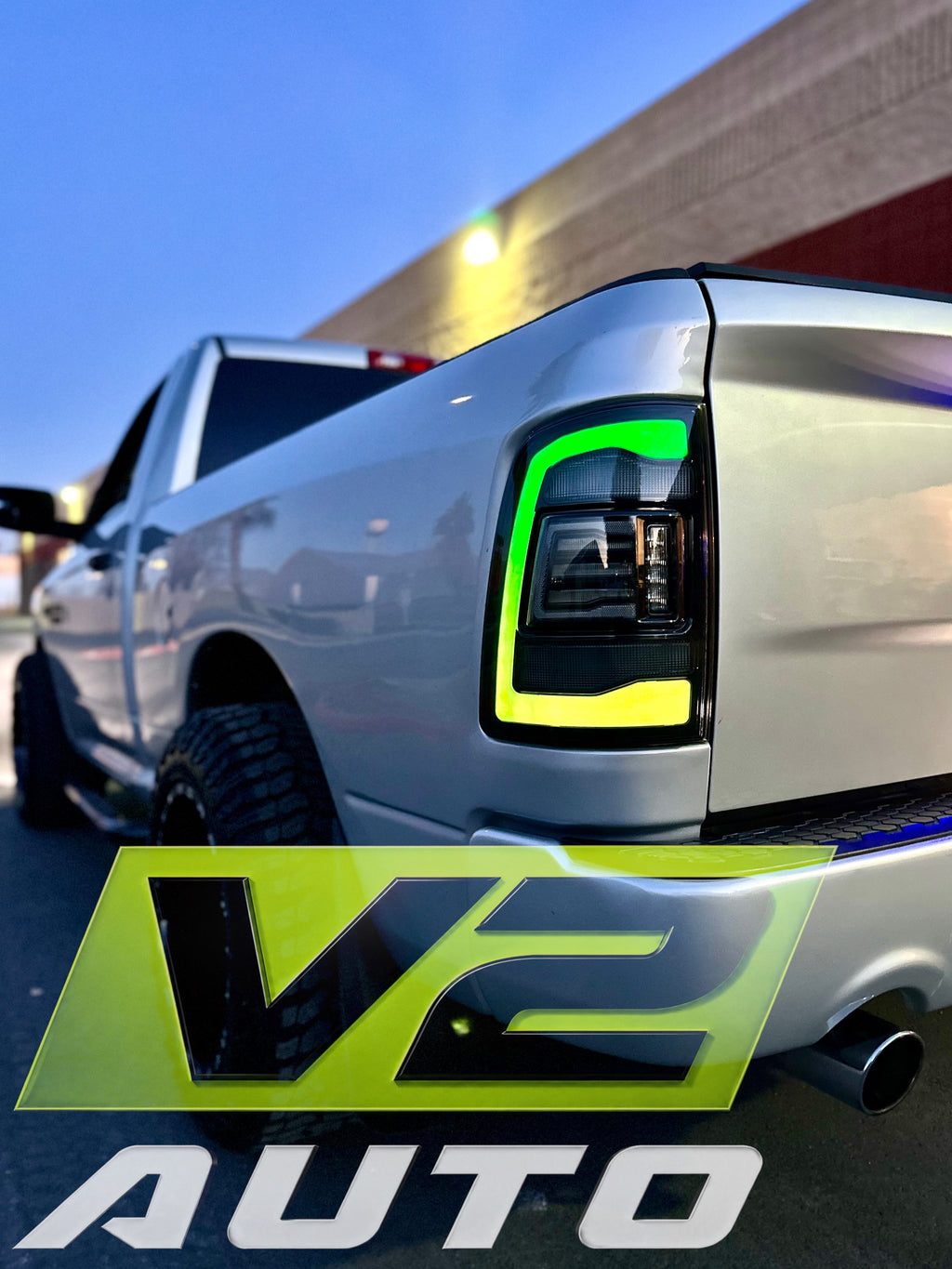 Dodge Ram 2009-2018 "Phantom 2 5th Gen Style RGB Color Changing” Tail Lamps
