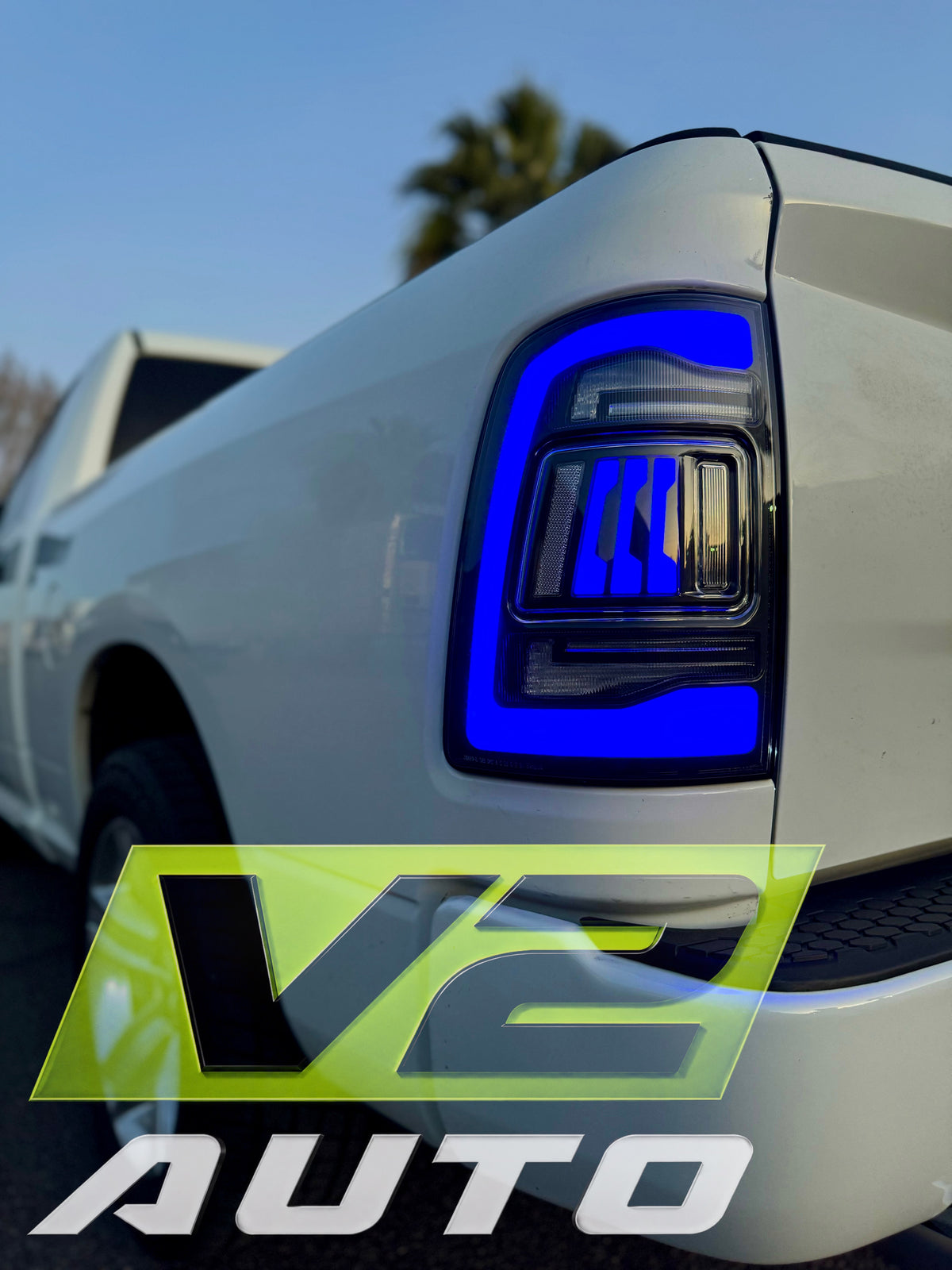 Dodge Ram 2009-2018 "Phantom 3 5th Gen Style RGB Color Changing” Tail Lamps