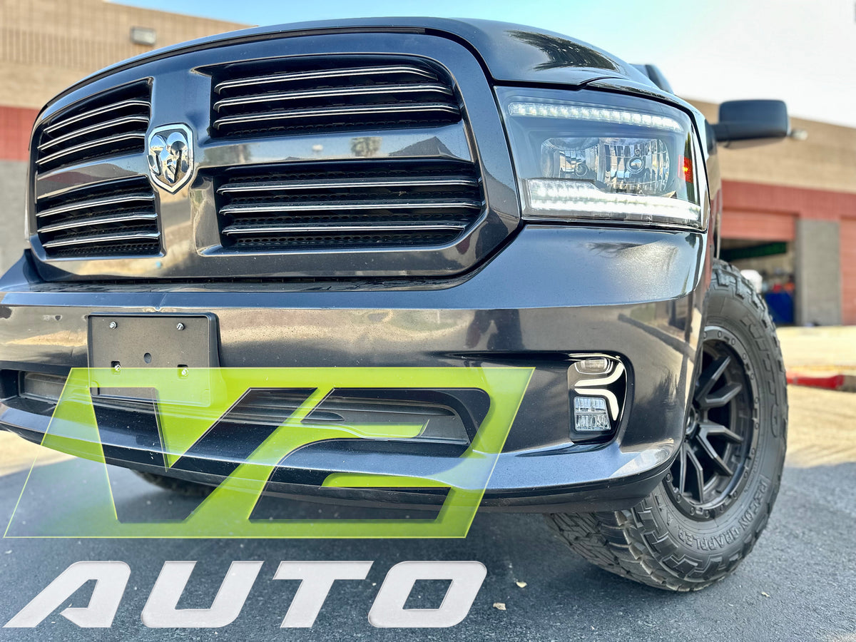 13-18 Dodge Ram 1500 “Switchback Sequential Style 2” FULL LED DRL Fog Lamps