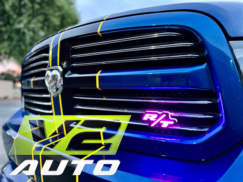 DODGE “RT” LED RGB Bluetooth Color Changing Emblem