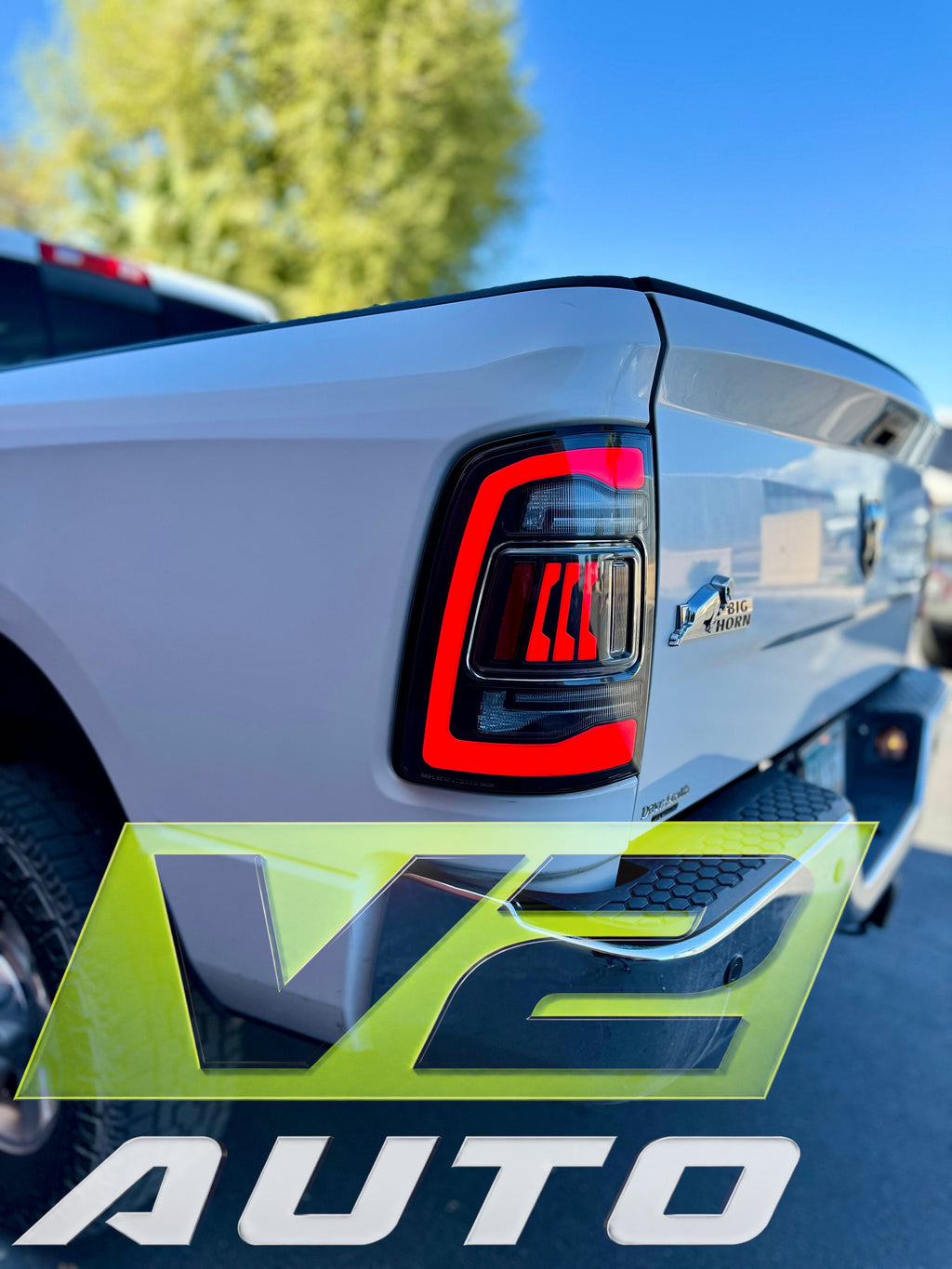 Dodge Ram 2009-2018 "Phantom 3 5th Gen Style RGB Color Changing” Tail Lamps
