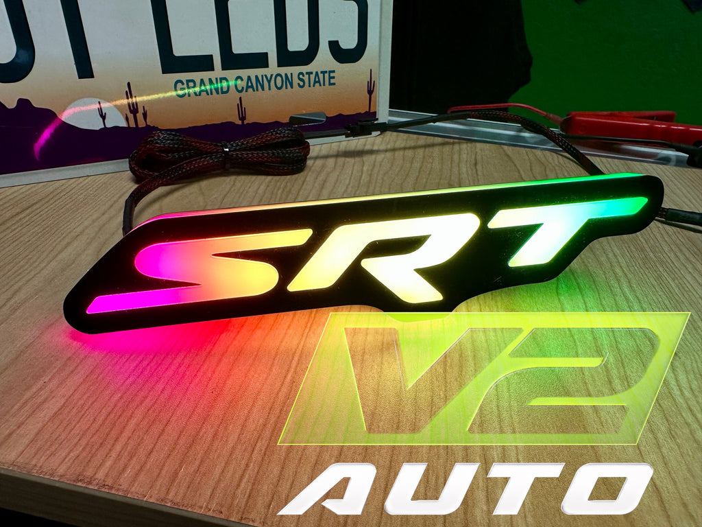 Dodge Jeep Chrysler “SRT”LED RGB Bluetooth Color Changing Emblem