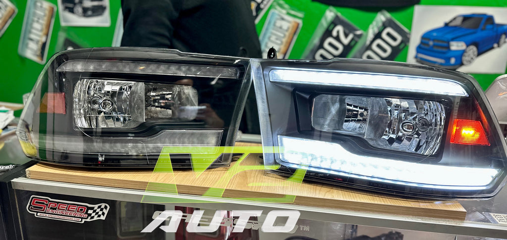 09-18 Dodge Ram DUAL SEQUENTIAL LED Reflector Headlights