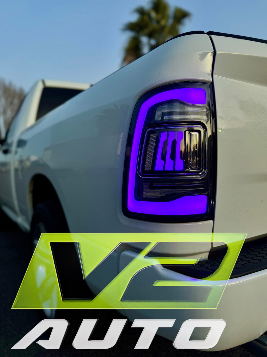 Dodge Ram 2009-2018 "Phantom 3 5th Gen Style RGB Color Changing” Tail Lamps
