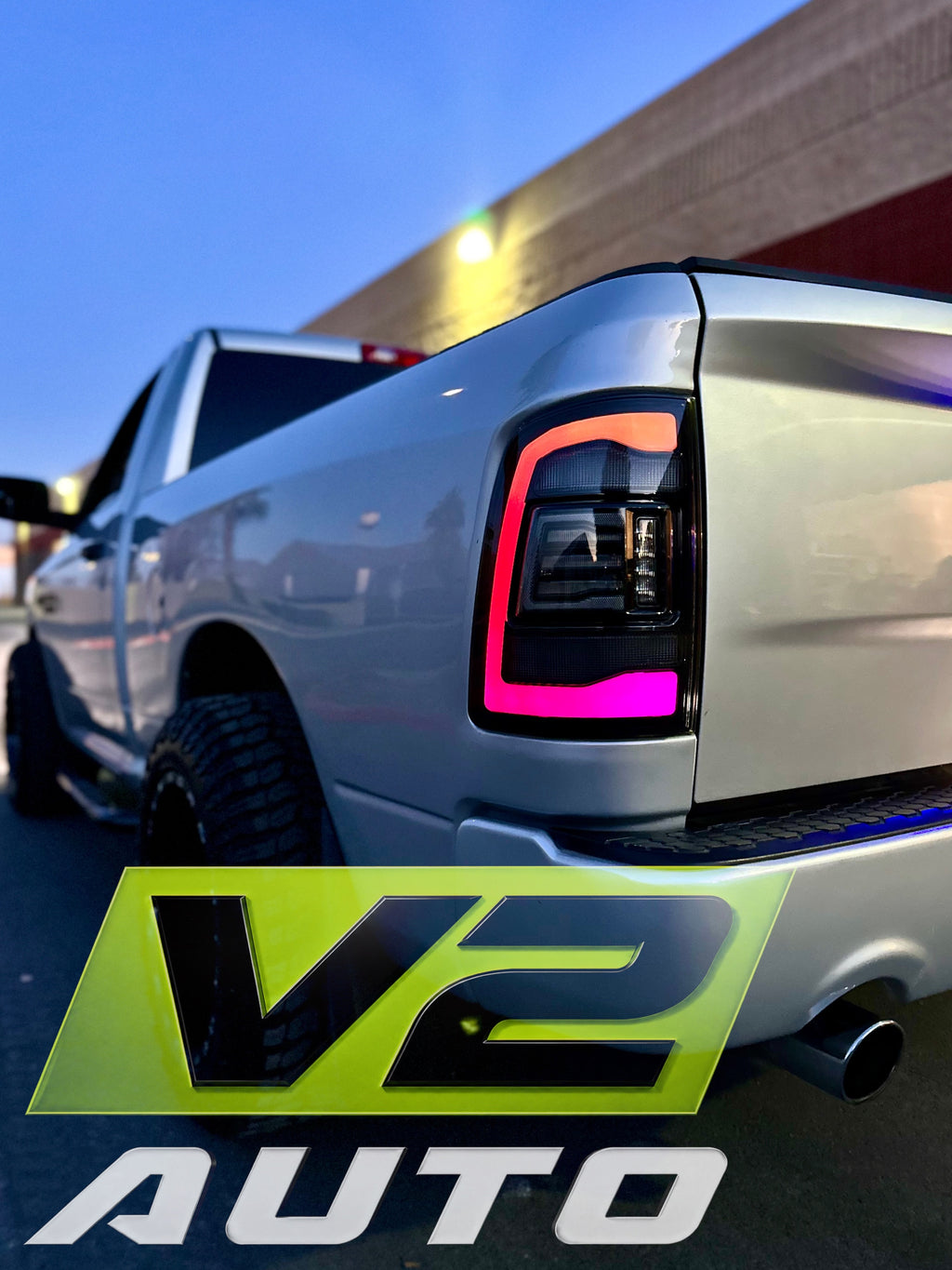 Dodge Ram 2009-2018 "Phantom 2 5th Gen Style RGB Color Changing” Tail Lamps